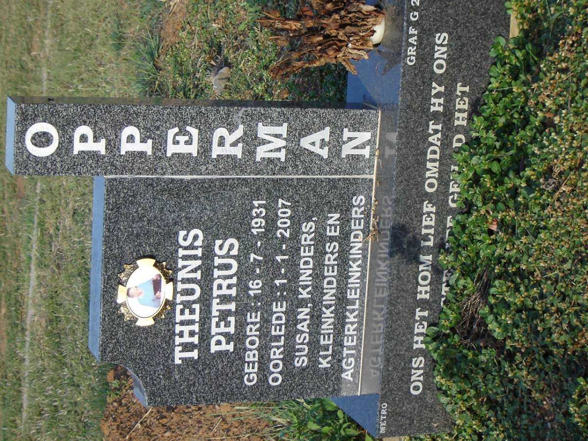 OPPERMAN Theunis Petrus 1931-2007