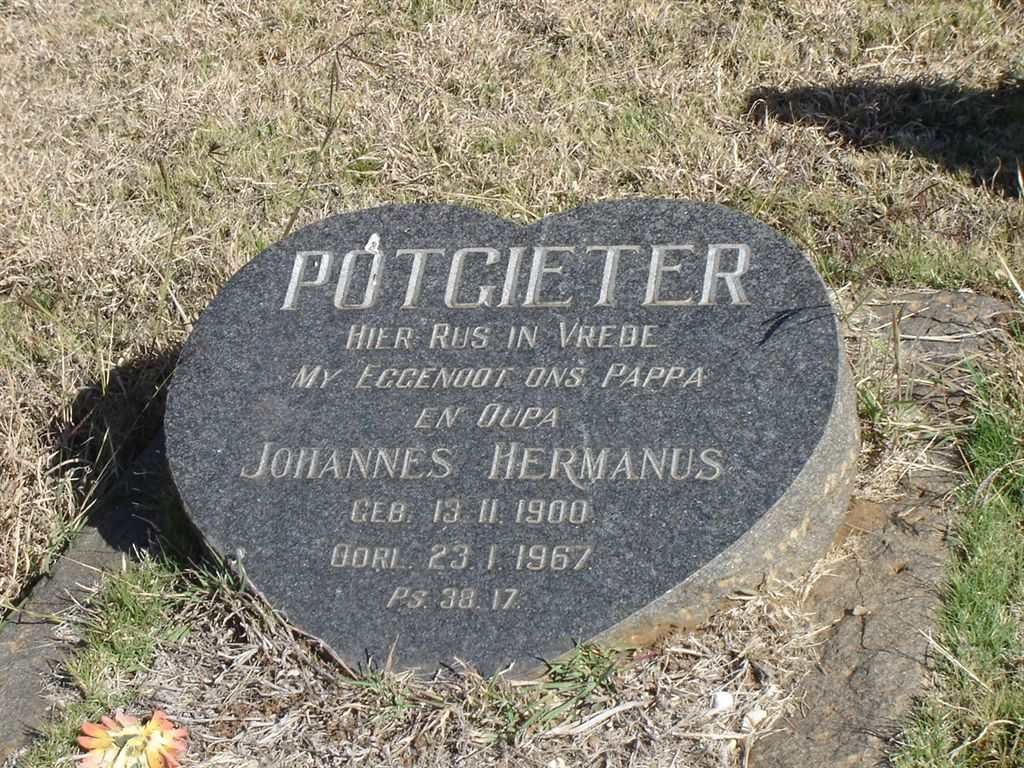 POTGIETER Johannes Hermanus 1900-1967