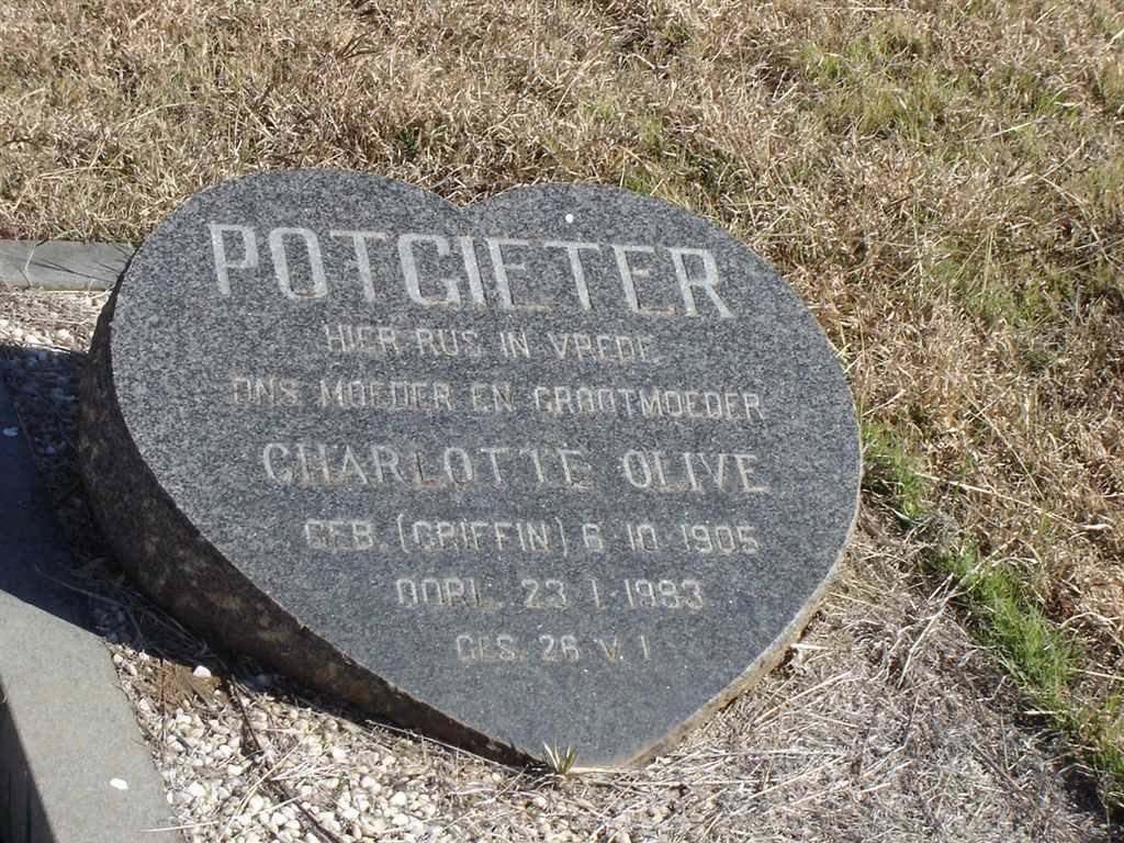 POTGIETER Charlotte Olive nee GRIFFIN 1905-1983