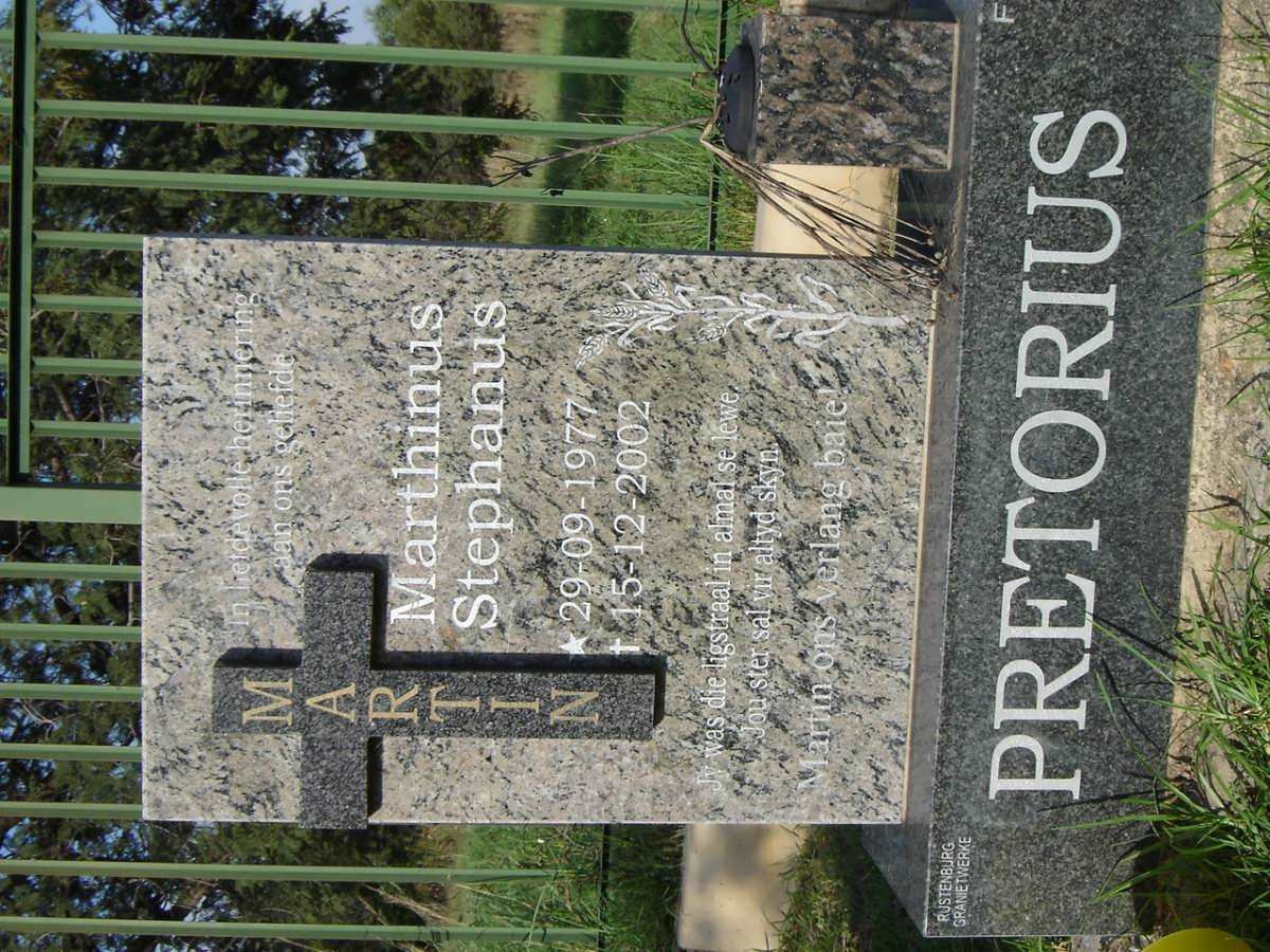 PRETORIUS Marthinus Stephanus 1977-2002