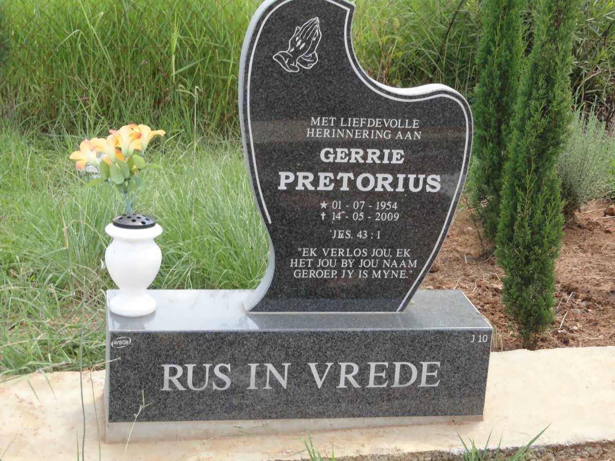 PRETORIUS Gerrie 1954-2009