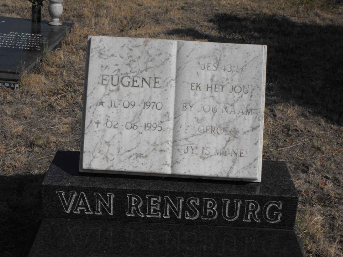 RENSBURG Eugene, van 1970-1995
