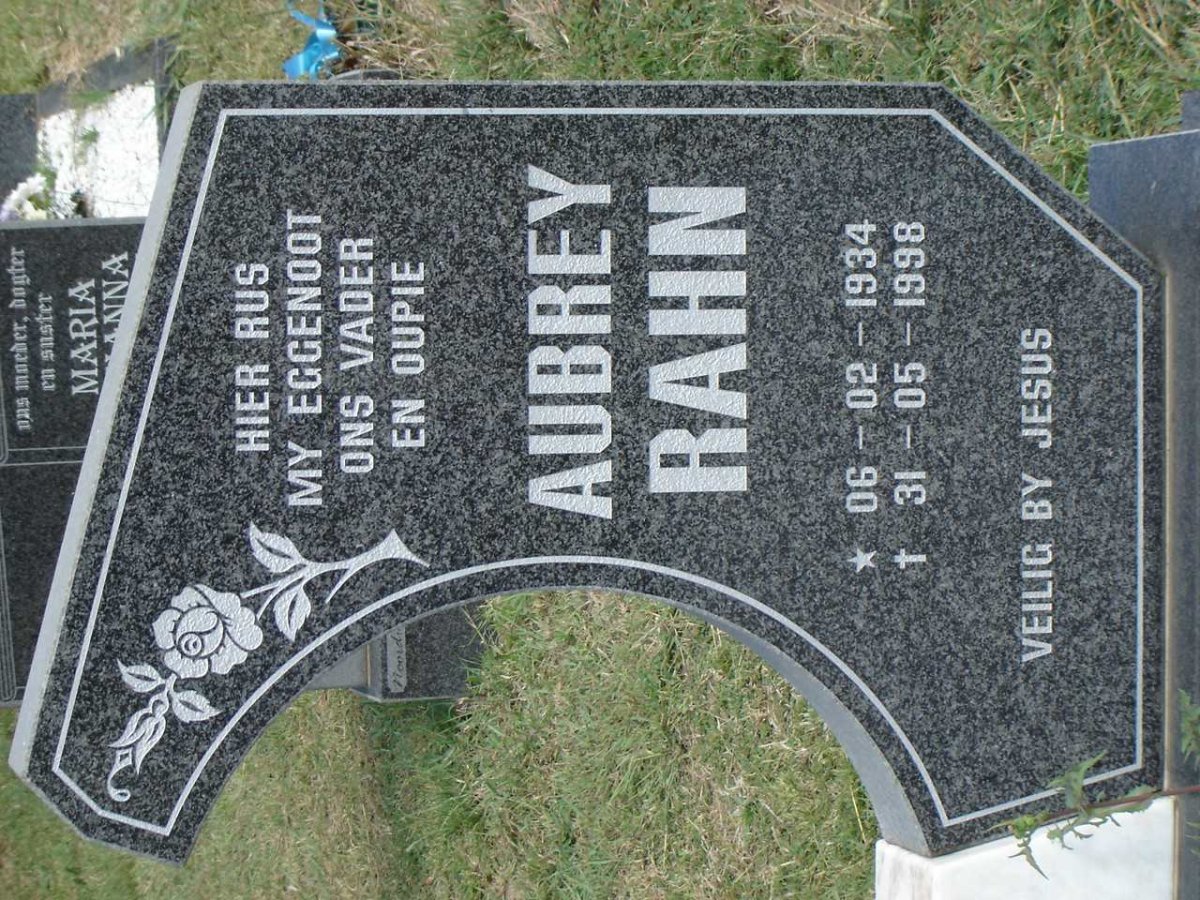 RAHN Aubrey 1934-1998