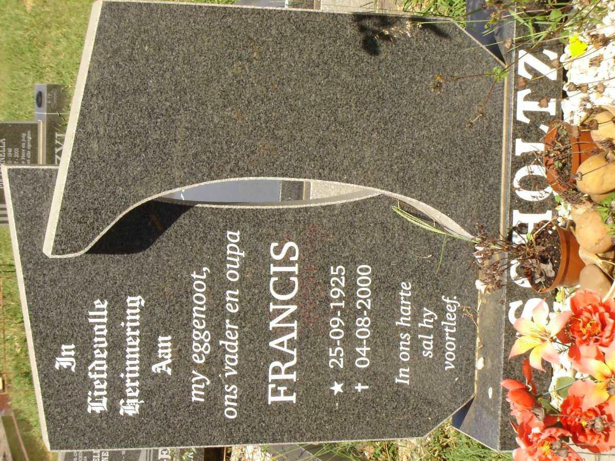 SCHOLTZ Francis 1925-2000