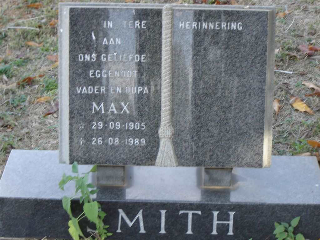 SMITH Max 1905-1989