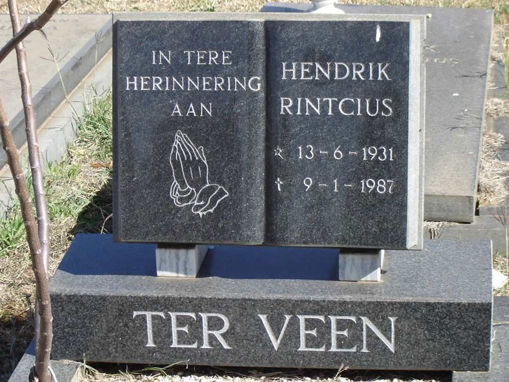 VEEN Hendrik Rintcius, ter 1931-1987