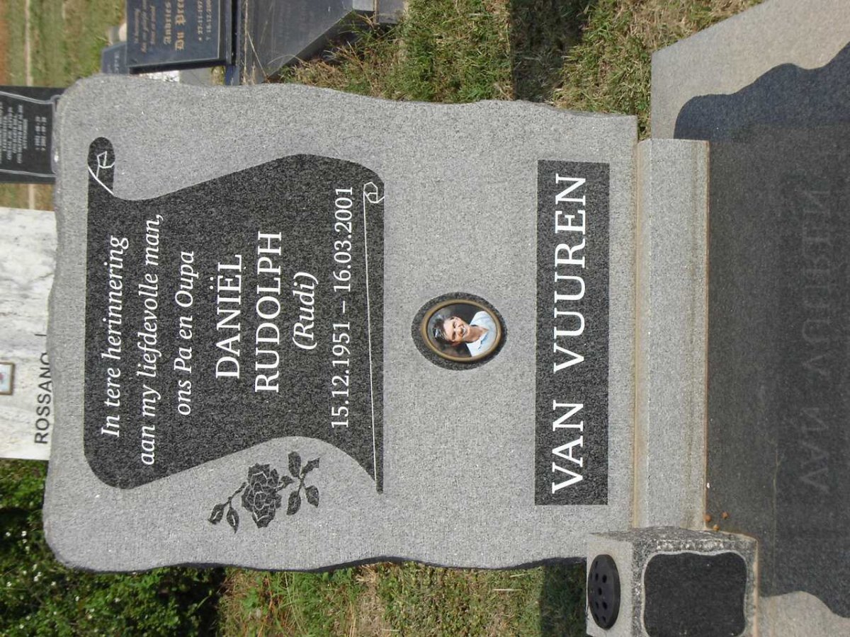 VUUREN Daniel Rudolph, van 1951-2001