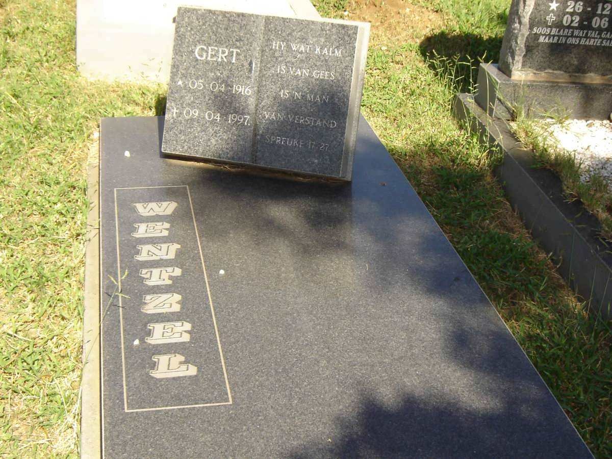 WENTZEL Gert 1916-1997