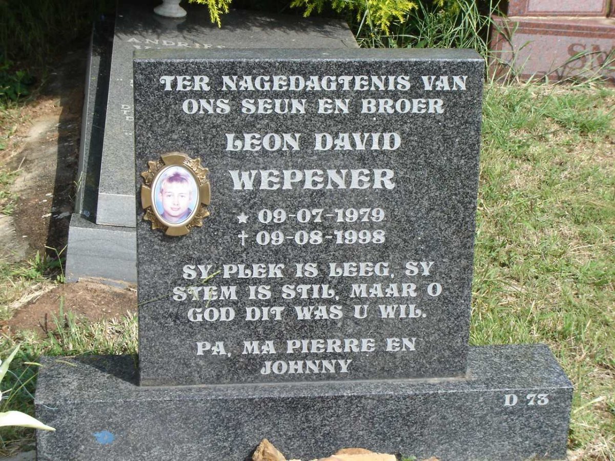 WEPENER Leon David 1979-1998