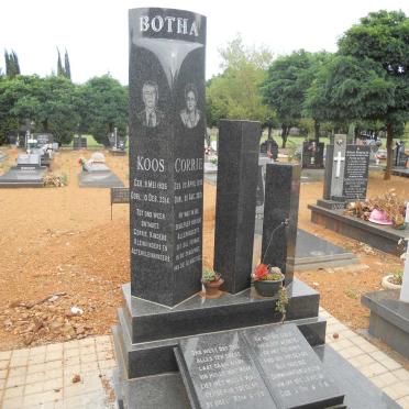 BOTHA J.C. 1935-2014 &amp; Corrie 1938-2021