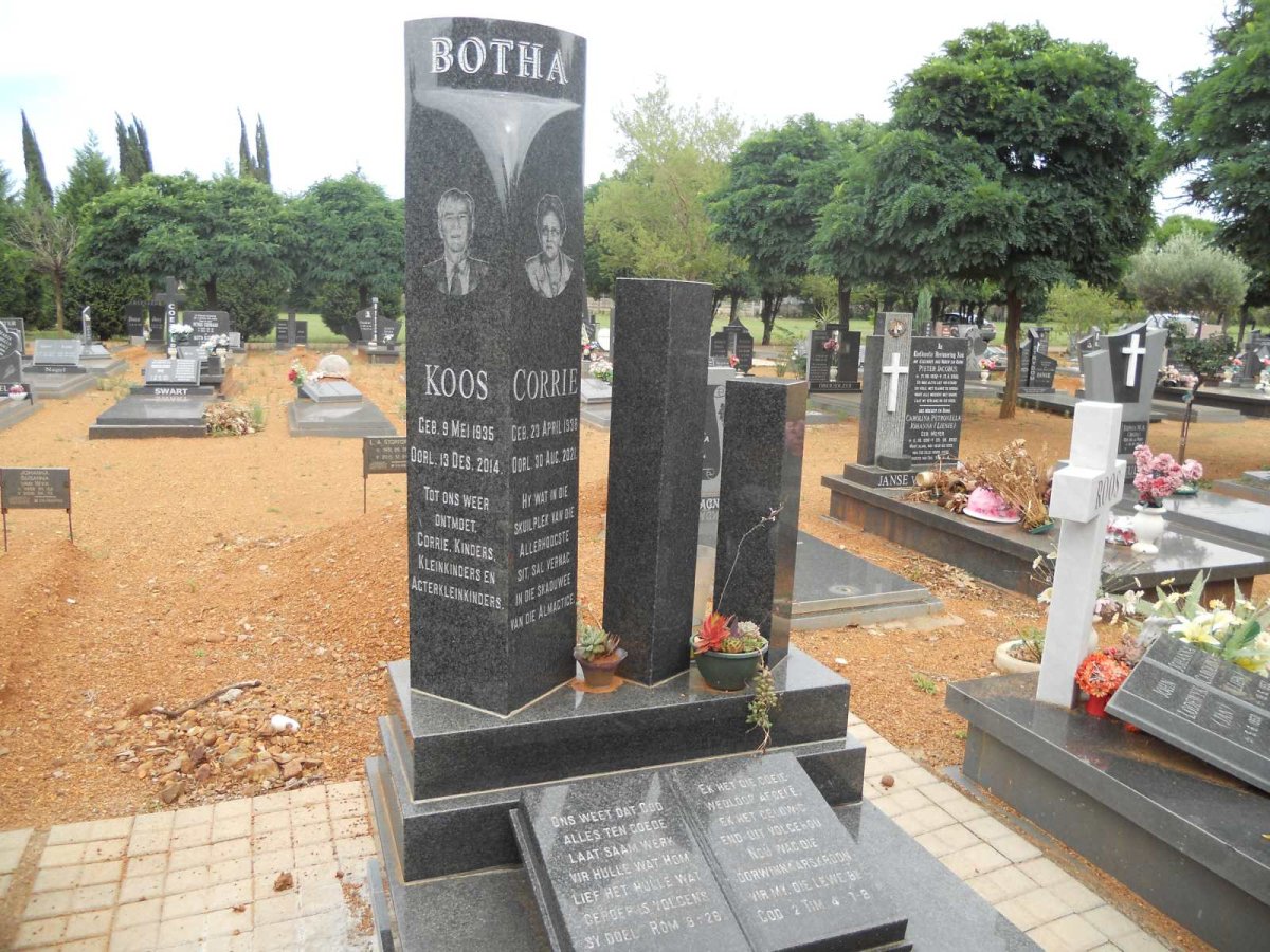 BOTHA J.C. 1935-2014 &amp; Corrie 1938-2021