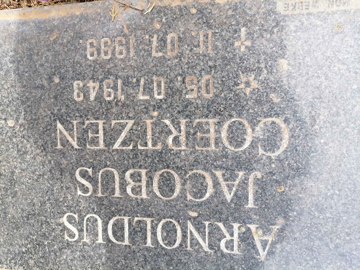 COERTZEN Arnoldus Jacobus 1943-1999