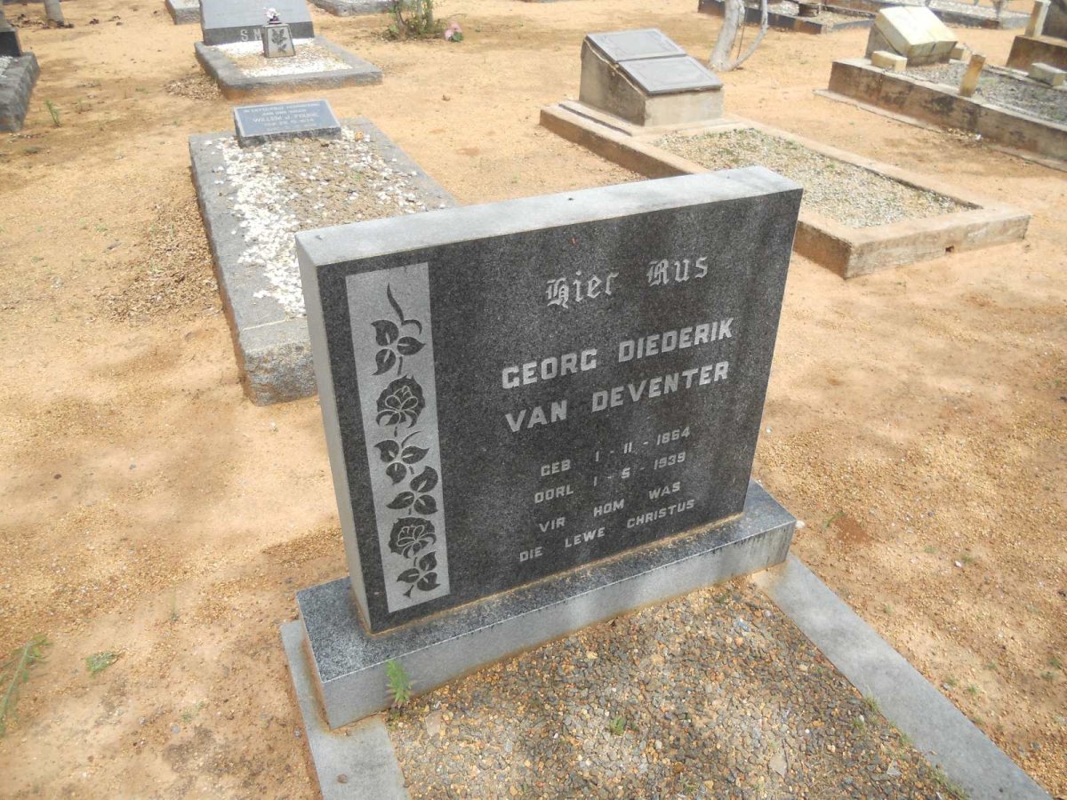 DEVENTER Georg Diederik, van 1864-1939