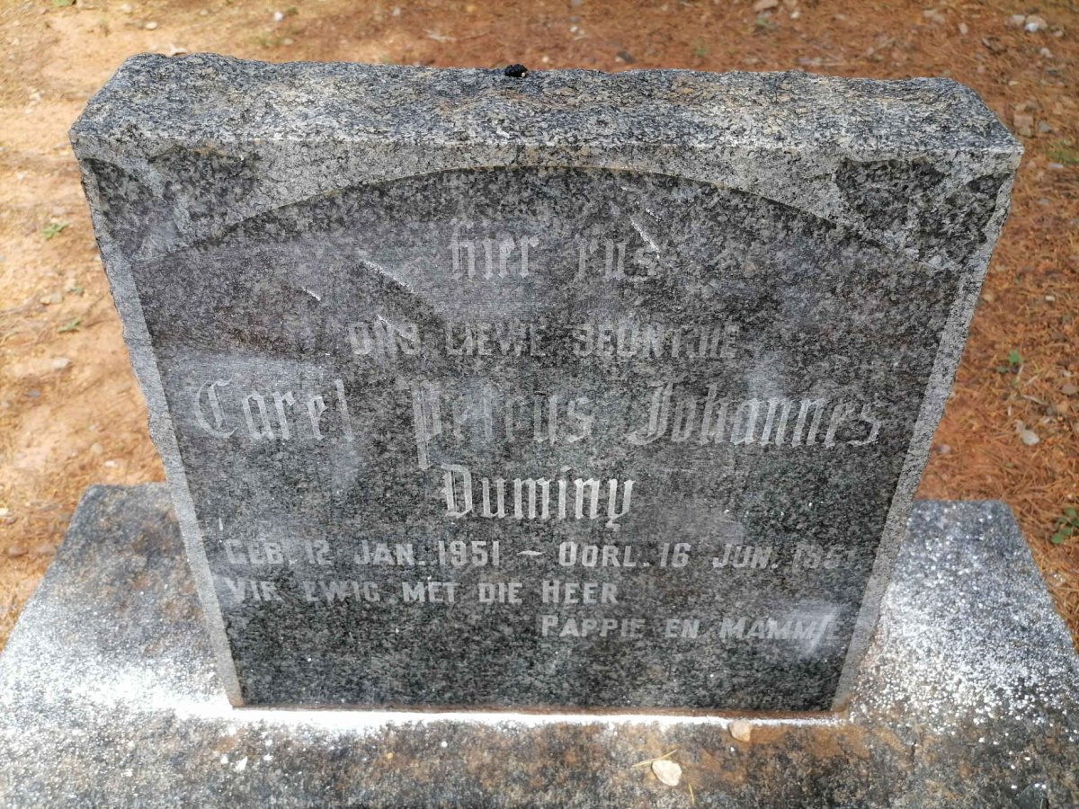 DUMINY Carel Petrus Johannes 1951-1951
