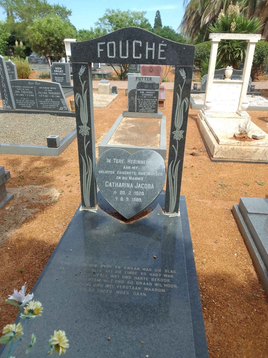FOUCHÉ Catharina Jacoba 1928-1989