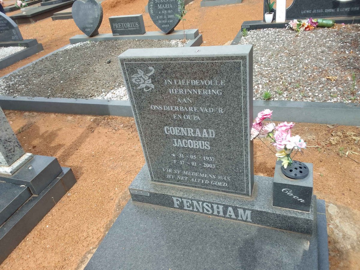 FENSHAM Coenraad Jacobus 1937-2003