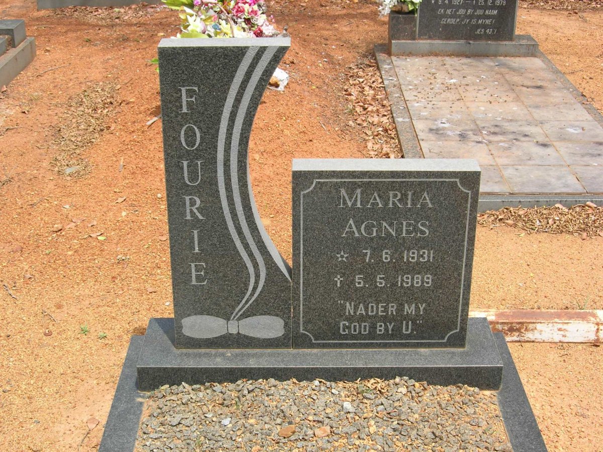 FOURIE Maria Agnes 1931-1989