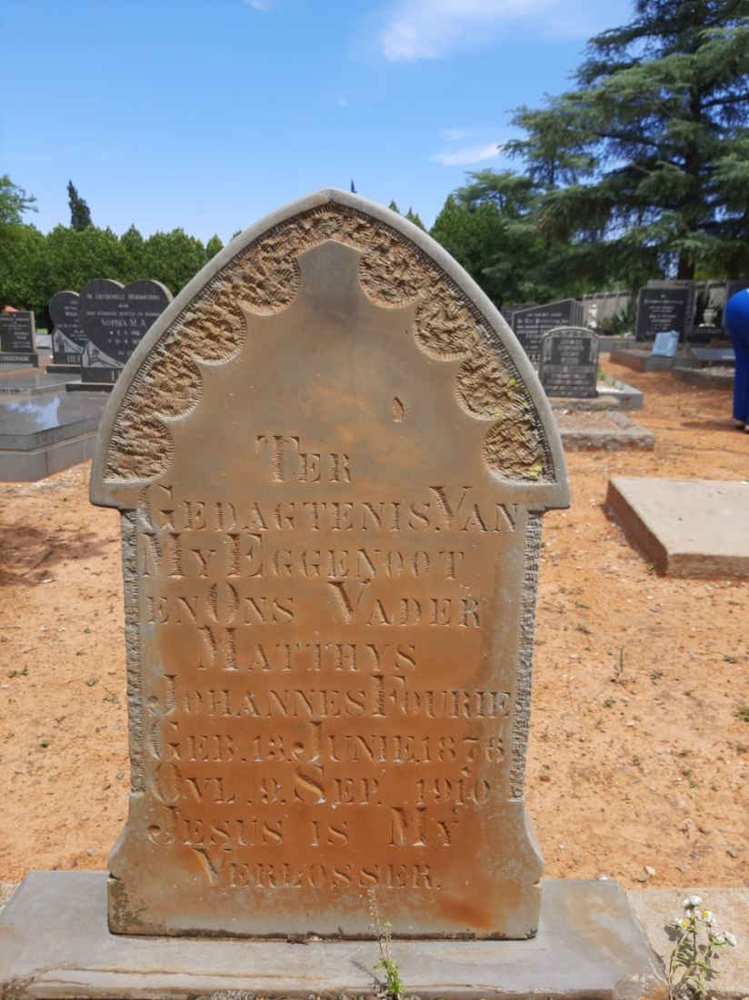 FOURIE Matthys Johannes 1876-1910