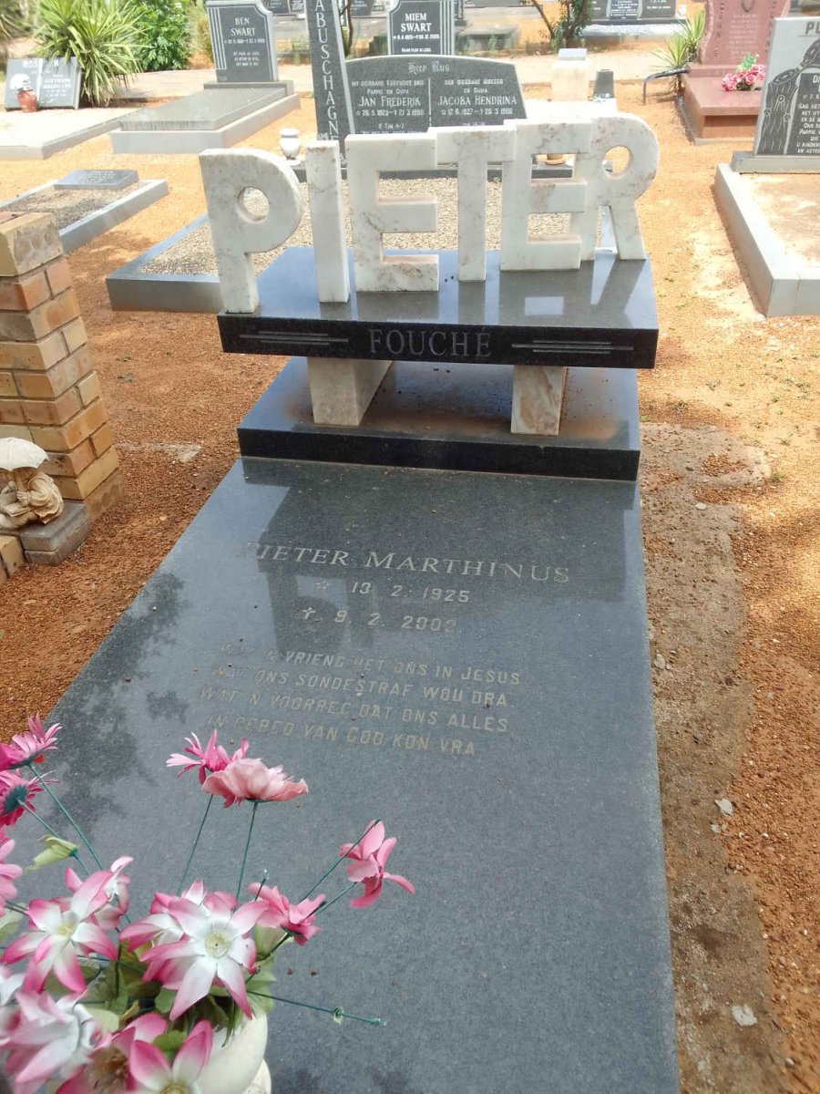 FOUCHÉ Pieter Marthinus 1925-2002