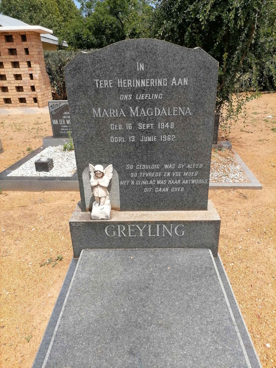 GREYLING Maria Magdalena 1948-1962
