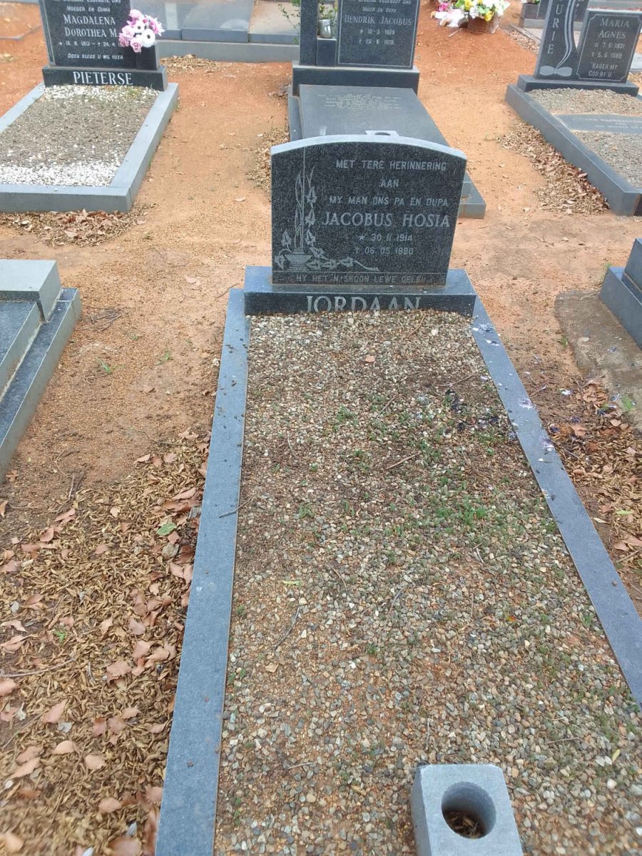 JORDAAN Jacobus Hosia 1914-1990