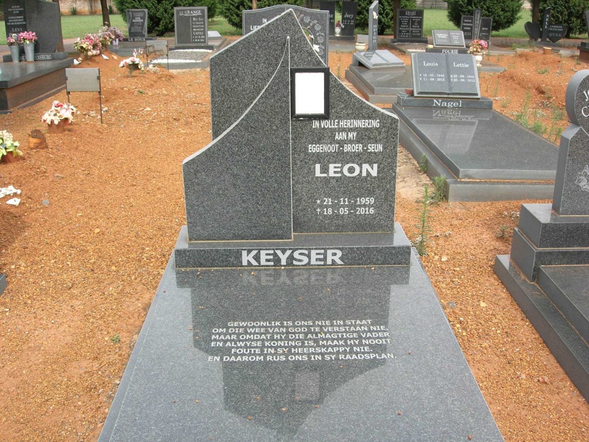 KEYSER Leon 1959-2016