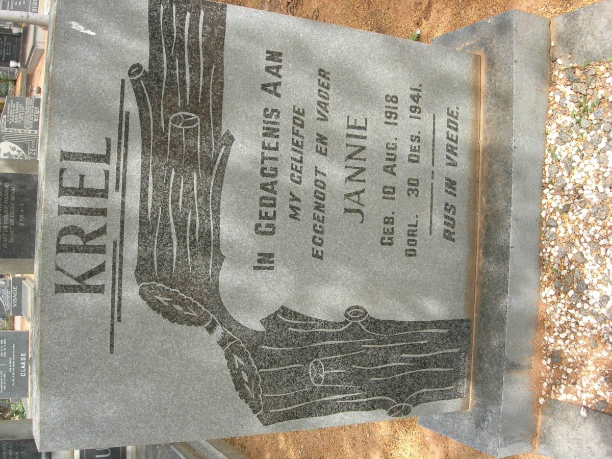 KRIEL Jannie 1918-1941