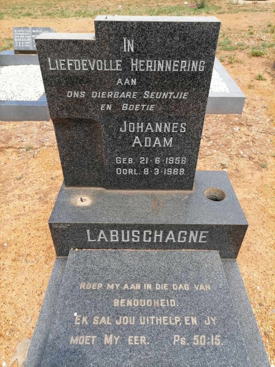 LABUSCHAGNE Johannes Adam 1956-1968