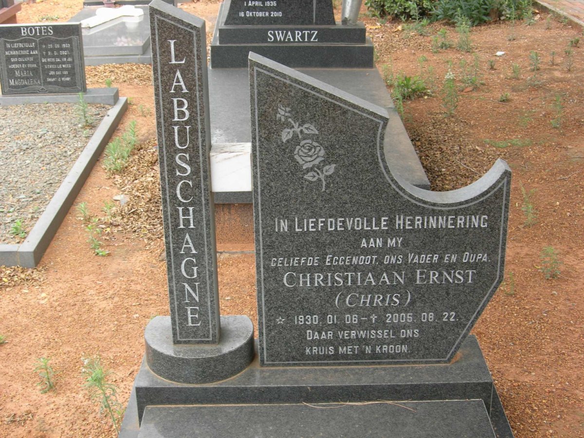 LABUSCHAGNE Christiaan Ernst 1930-2006