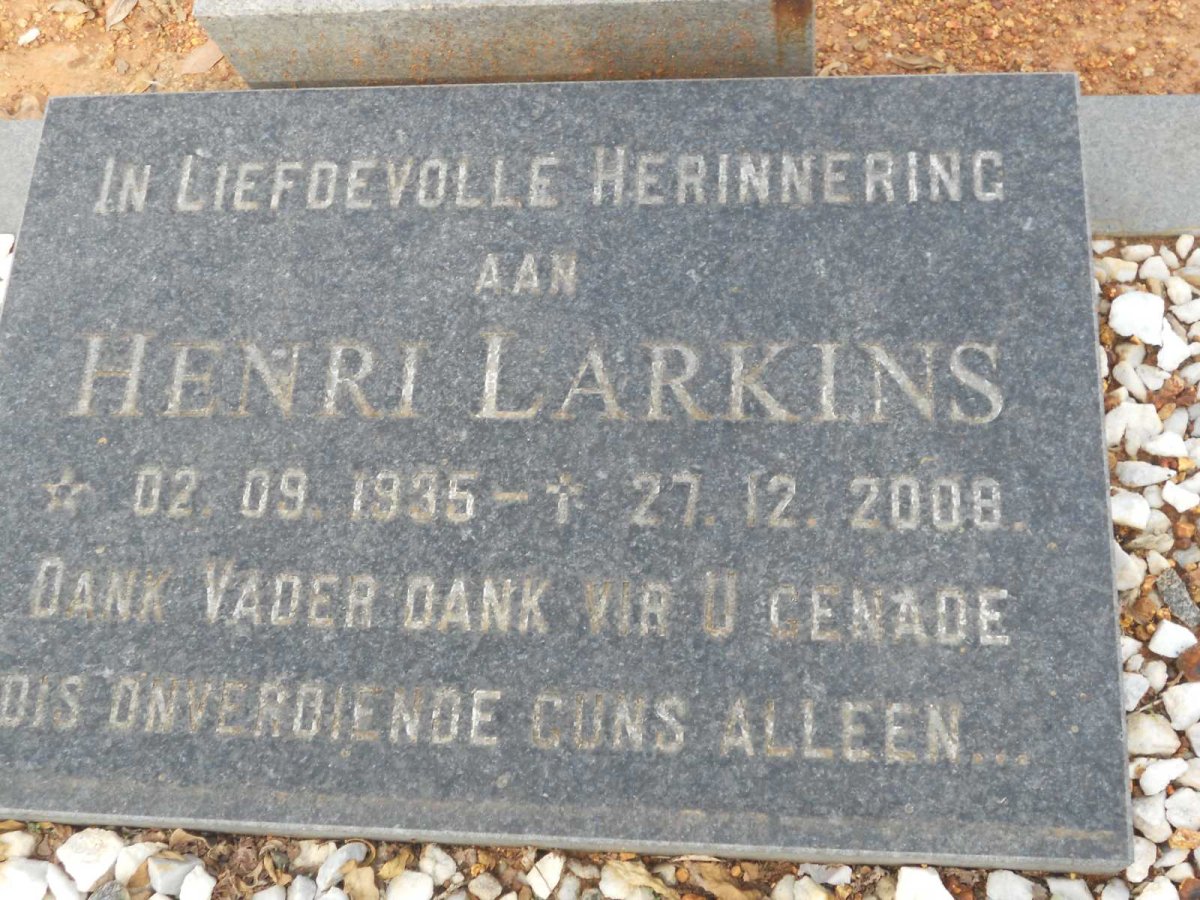 LARKINS Henri John 1935-2008