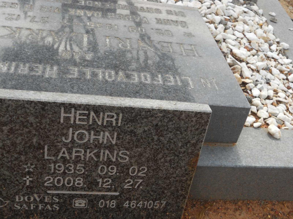 LARKINS Henri John 1935-2008