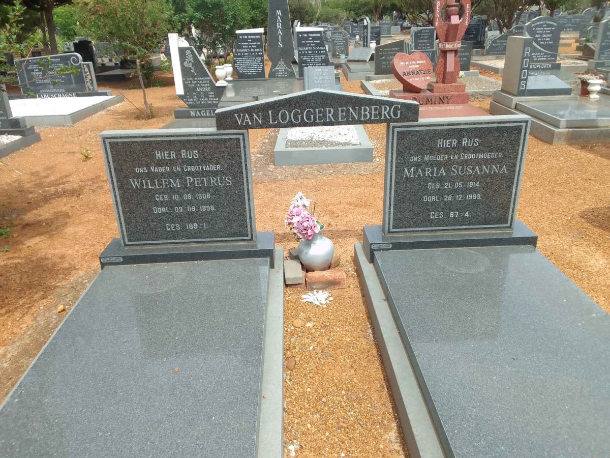 LOGGERENBERG Willem Petrus, van 1908-1998 &amp; Maria Susanna 1914-1999