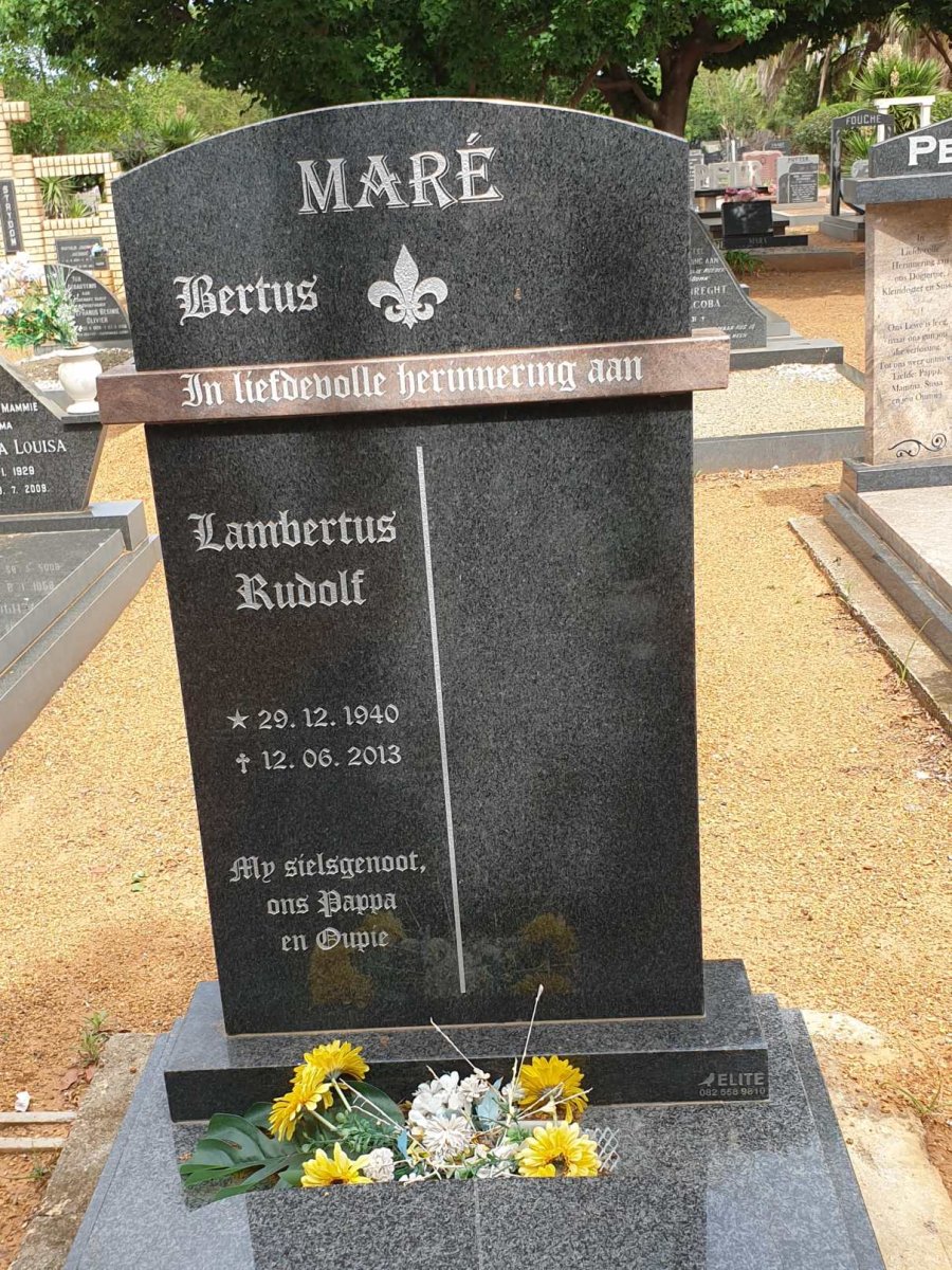 MARE Lambertus Rudolf 1940-2013