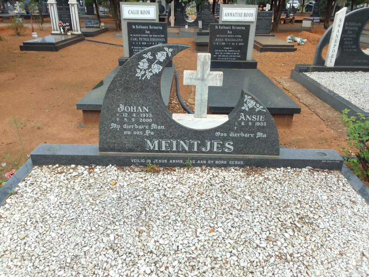 MEINTJES Johan 1953-2000 &amp; Ansie 1955-