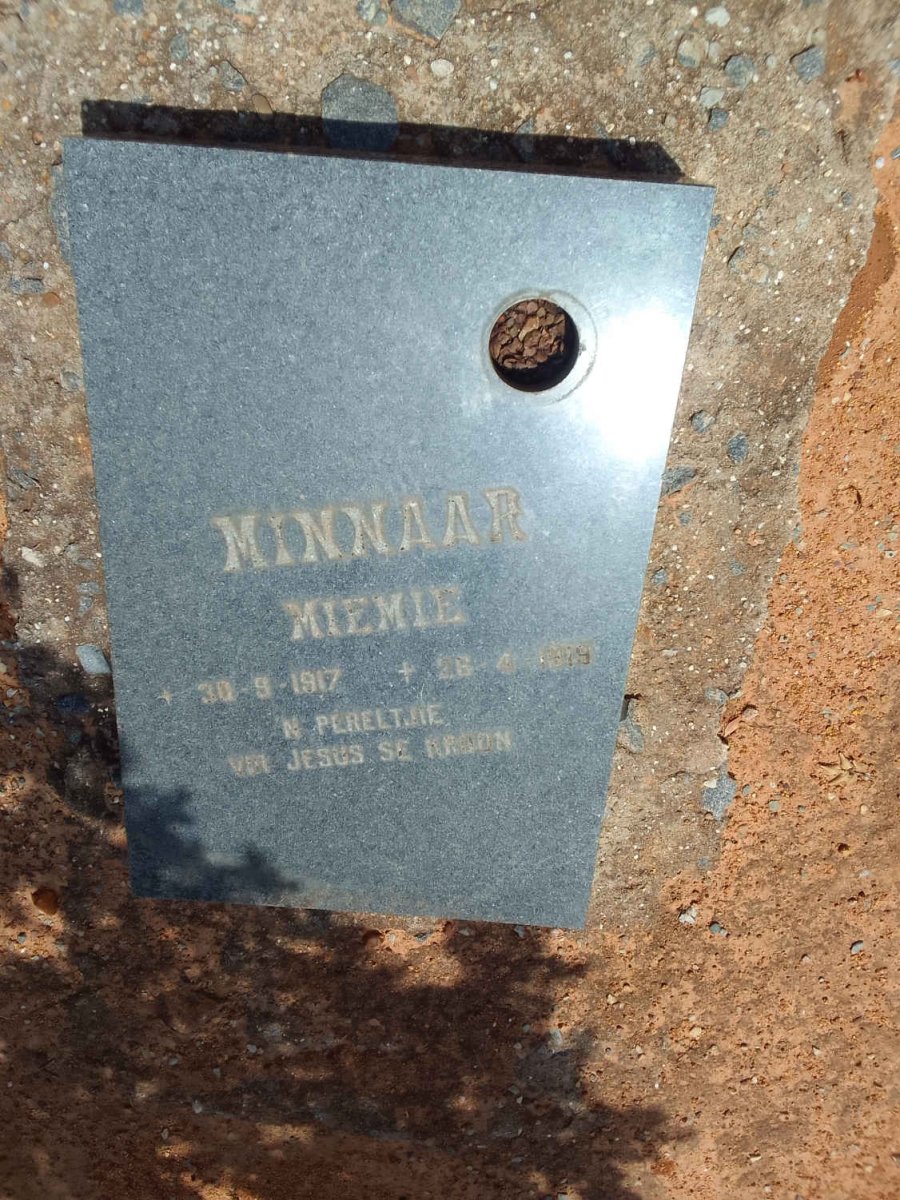 MINNAAR Miemie 1917-1919