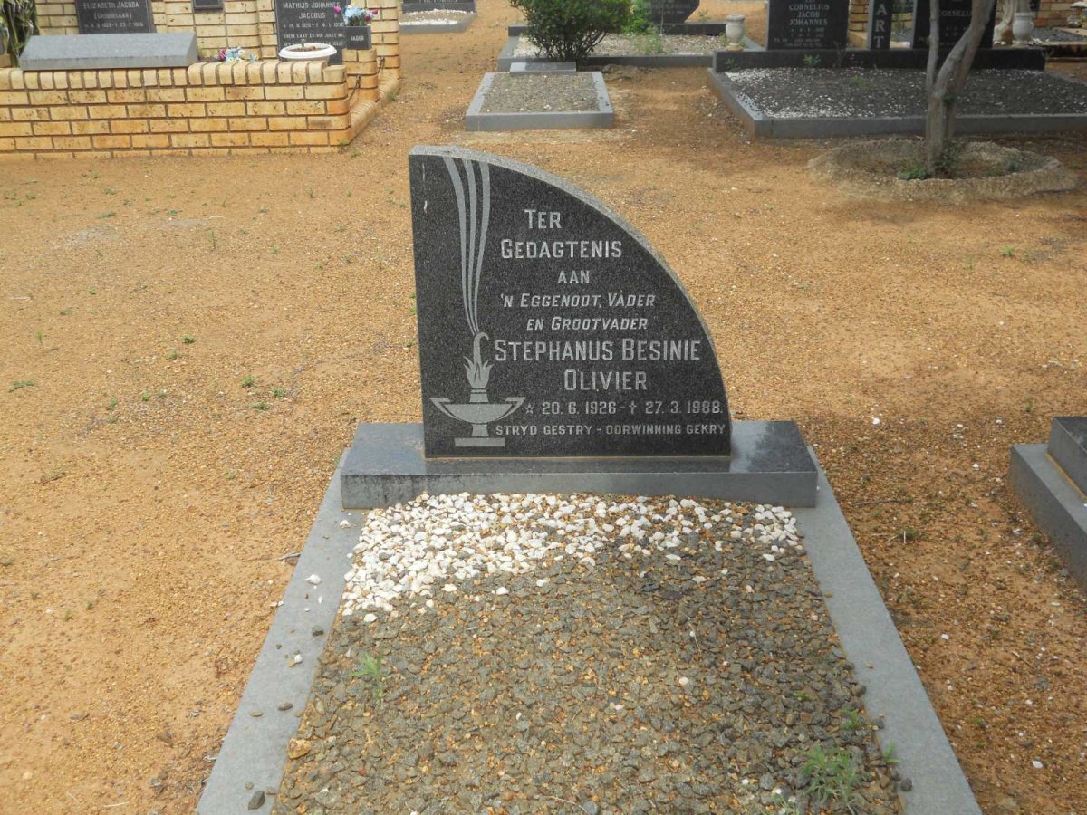 OLIVIER Stephanus Besinie 1926-1988