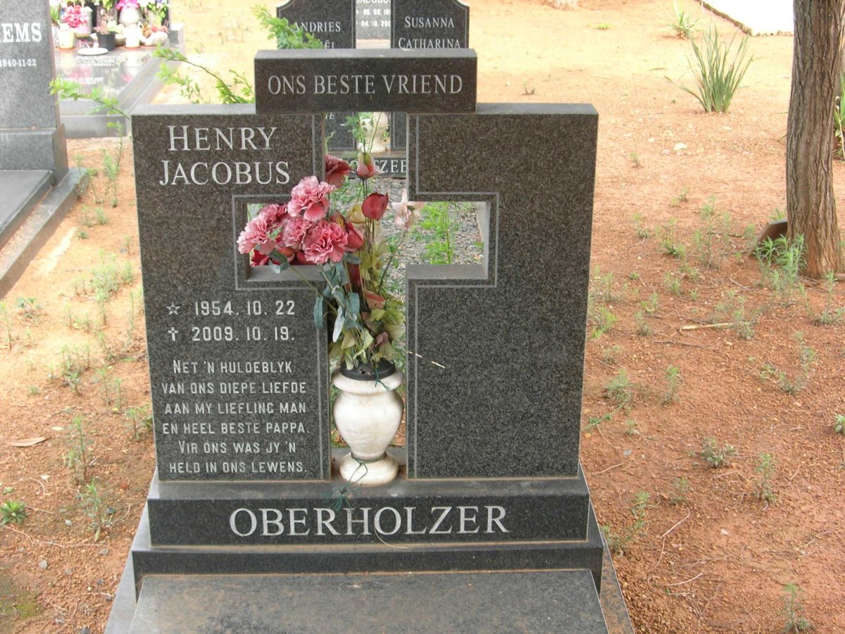 OBERHOZER Henry Jacobus 1954-2009