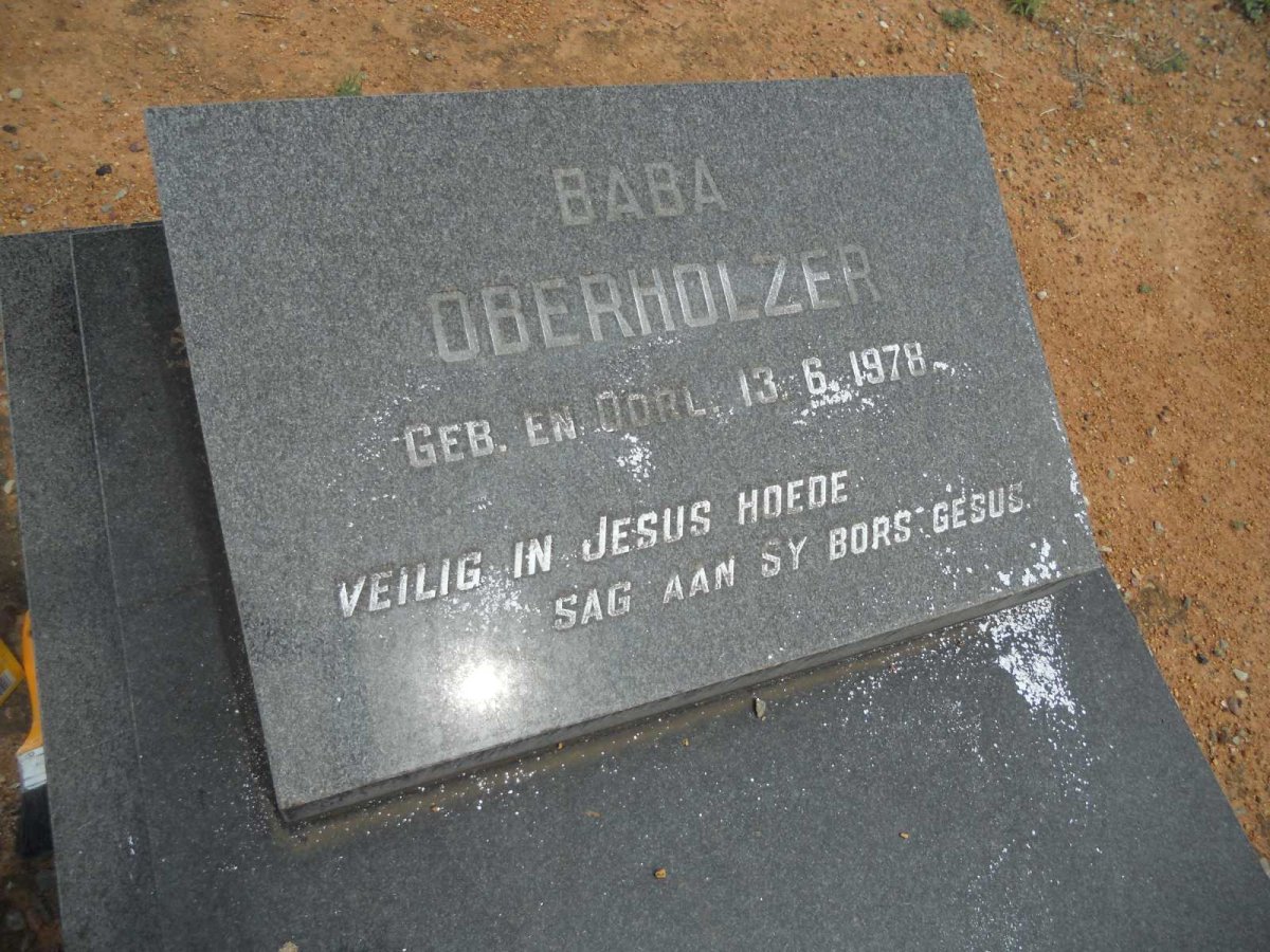 OBERHOLZER Baba 1978-1978