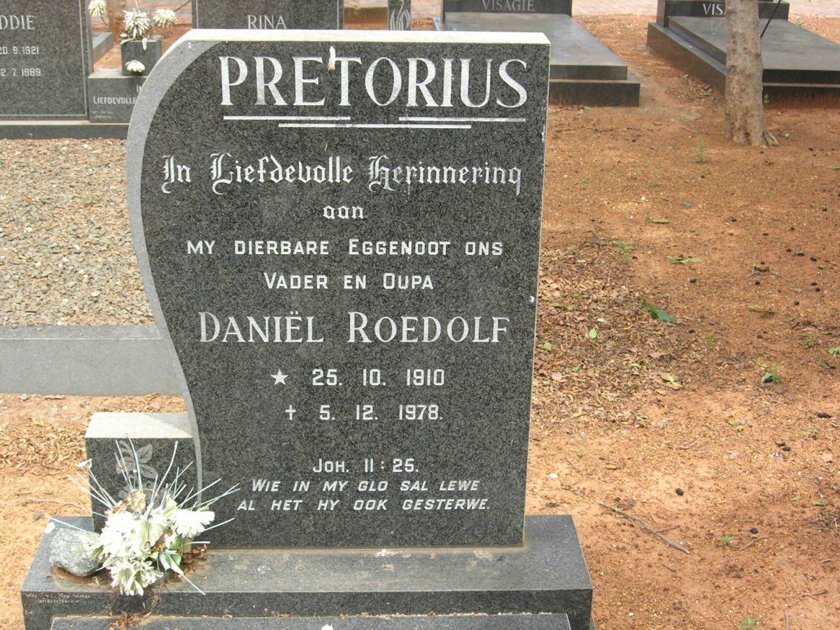 PRETORIUS Daniel Roedolf 1910-1978