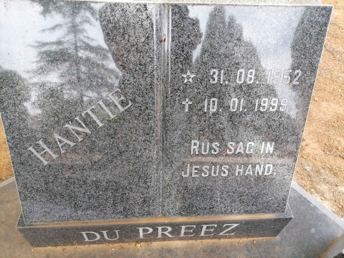 PREEZ Hantie, du 1952-1999