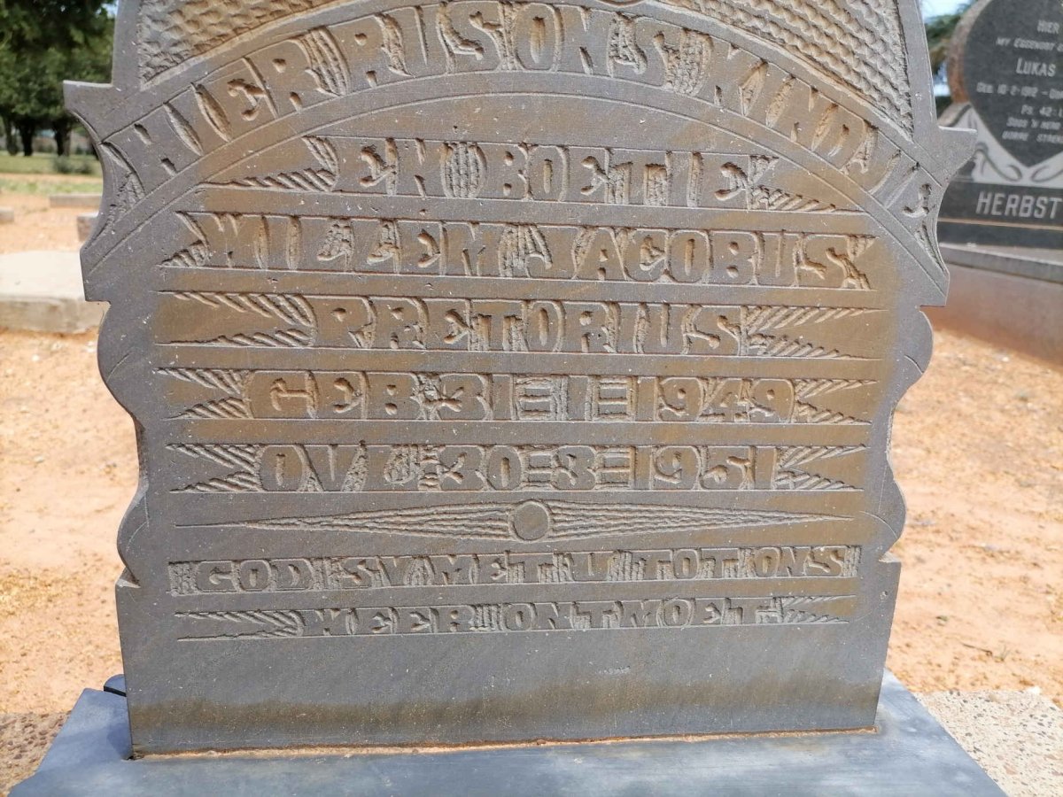 PRETORIUS Willem Jacobus 1949-1951
