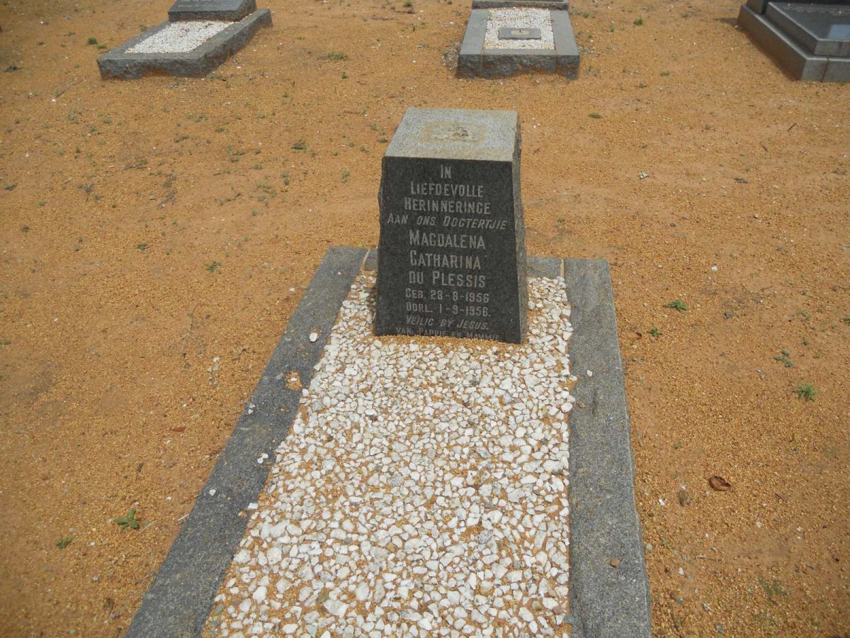 PLESSIS Magdalena Catharina, du 1956-1956