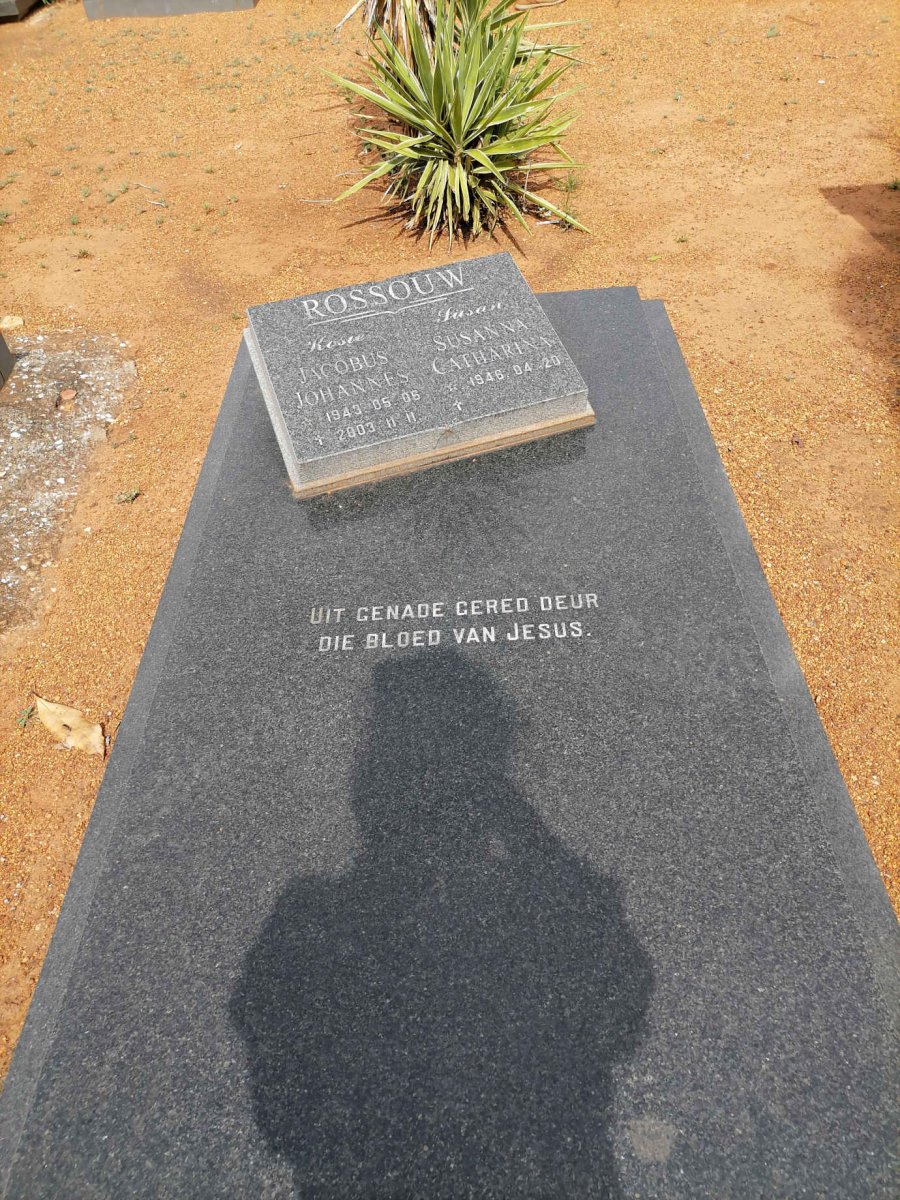 ROSSOUW Jacobus Johannes 1943-2003 &amp; Susanna Catharina 1946-