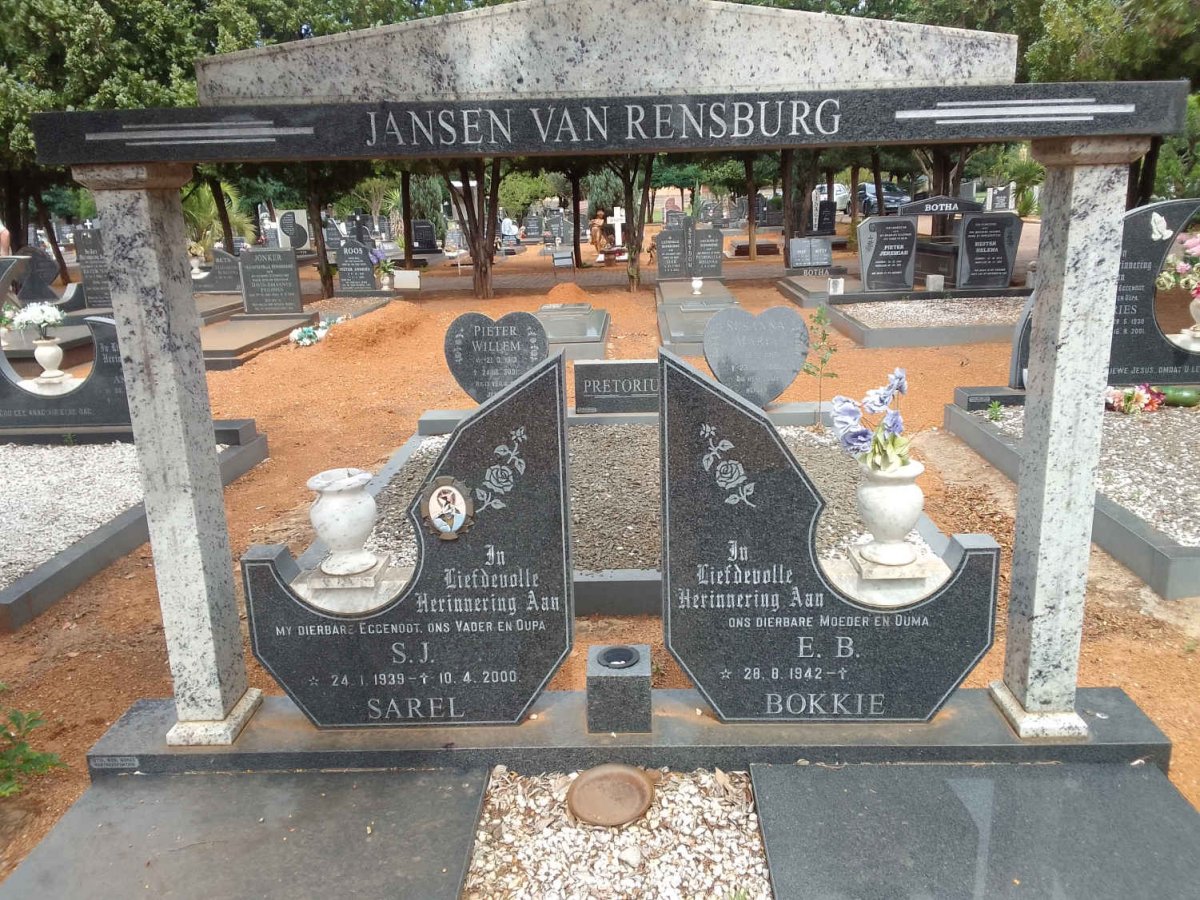 RENSBURG S.J., Jansen van 1939-2000 &amp; E.B. 1942-