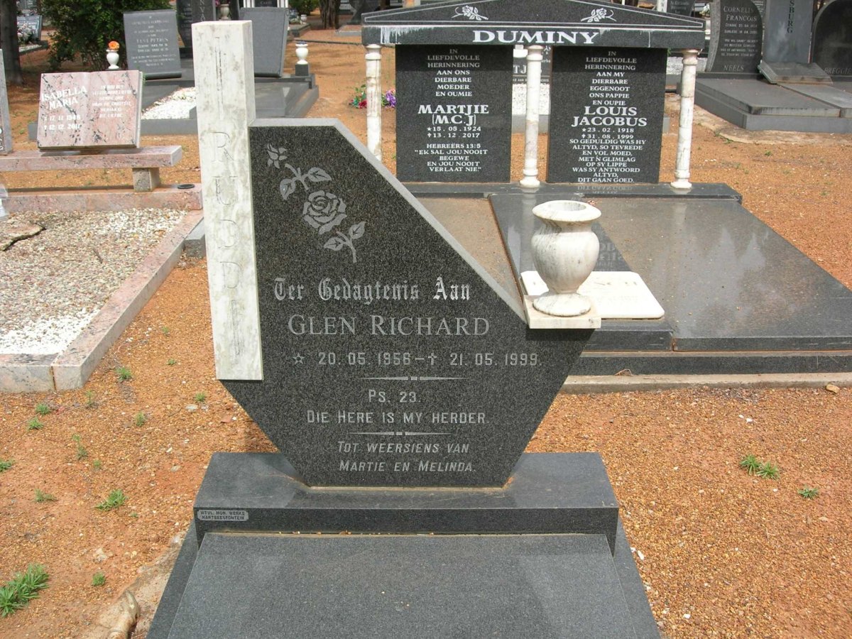 RUDD Glen Richard 1956-1999