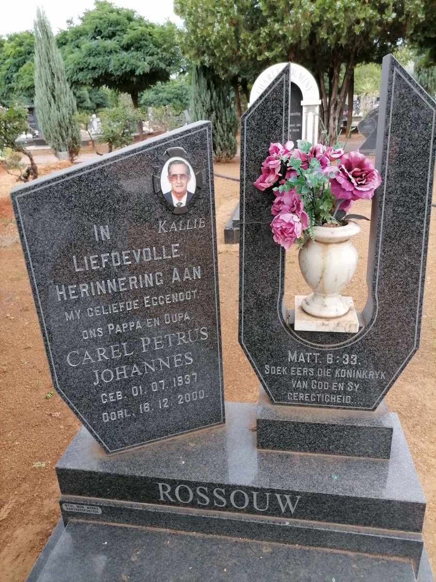 ROSSOUW Carel Petrus Johannes 1937-2000