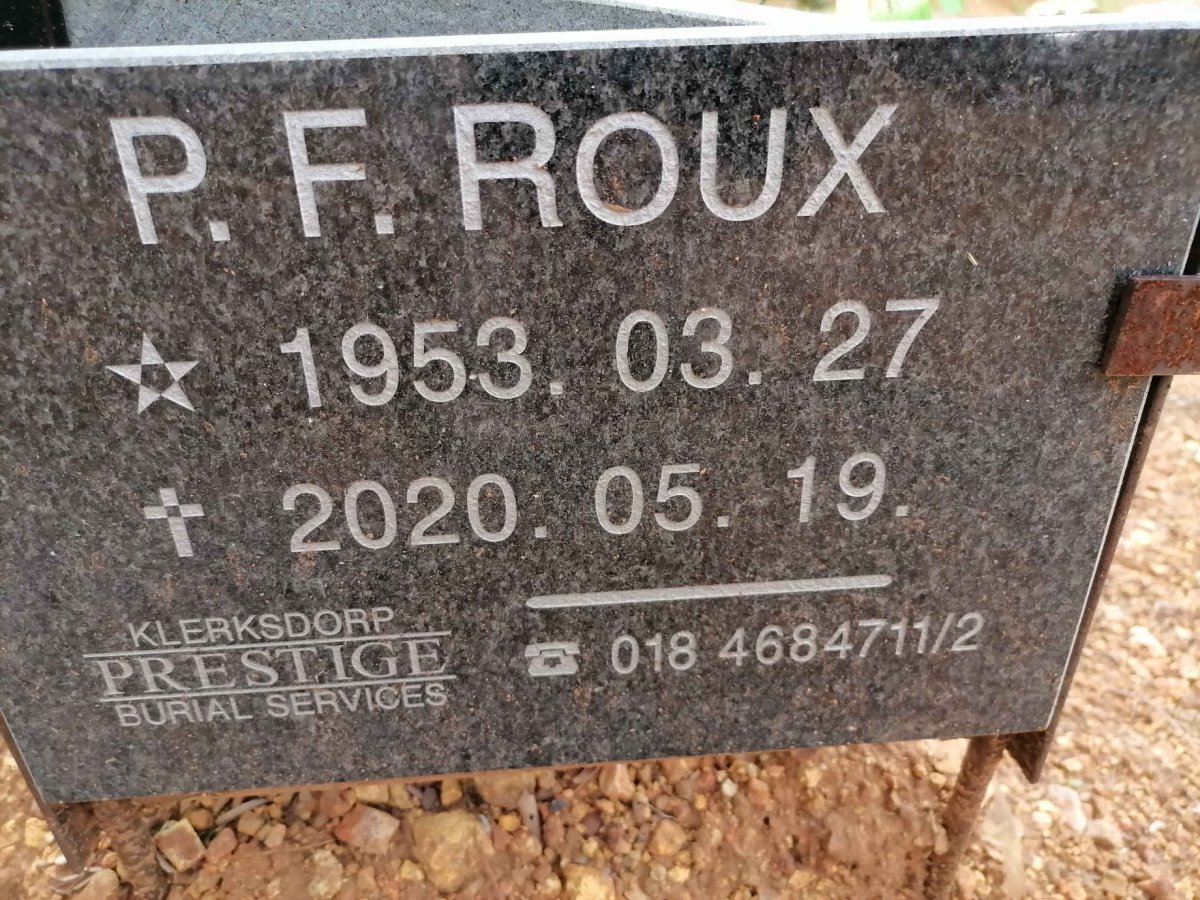 ROUX P.F. 1953-2020