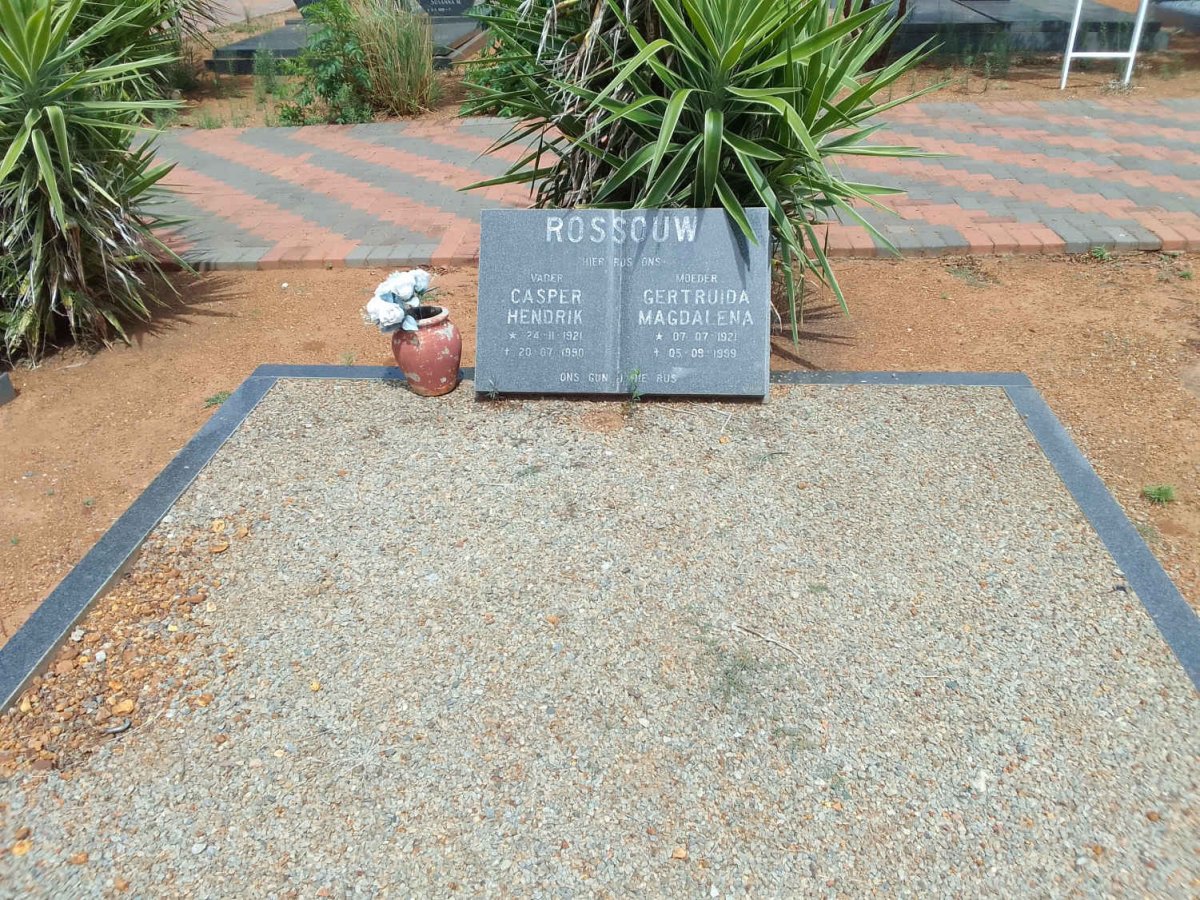 ROSSOUW Casper Hendrik 1921-1990 &amp; Gertruida Magdalena 1921-1999