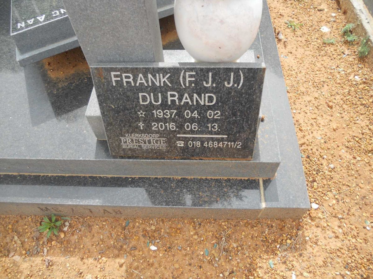 RAND F.J.J., du 1937-2016