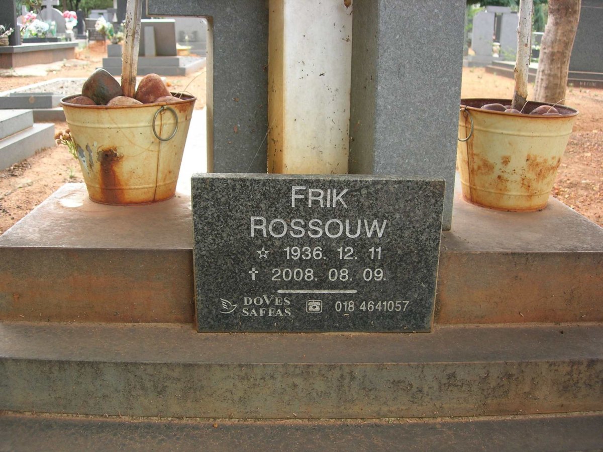 ROSSOUW Frik 1936-2008 &amp; Maggie 1934-2020